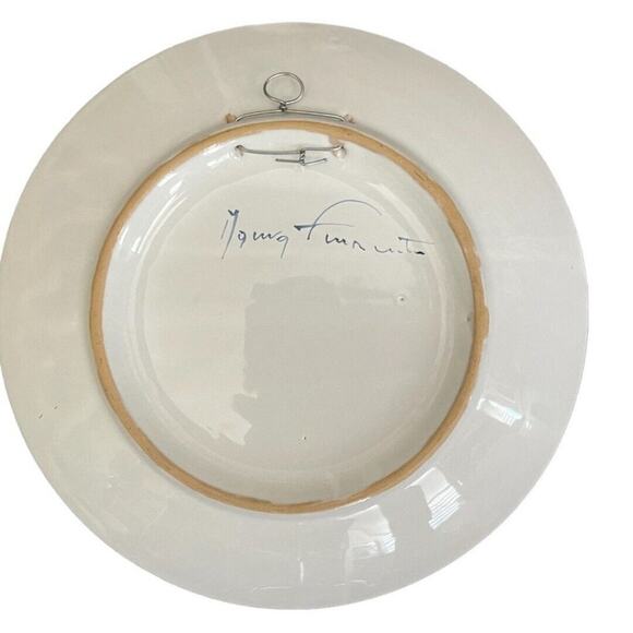 Hand Painted Signed Savona Italy Decor 10” Plate - Picture 4 of 8